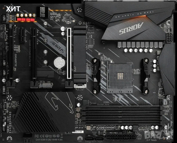Дънна платка  GIGABYТE B550 AORUS ELITE V2,AM4, снимка 2 - Дънни платки - 53133597