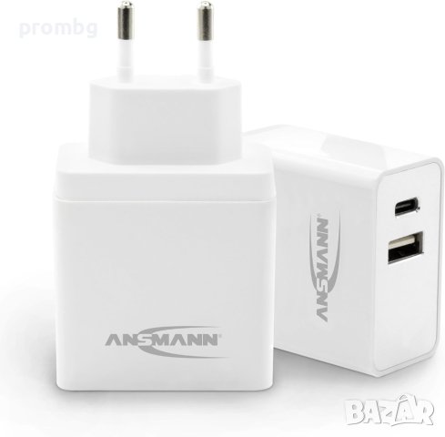 USB зарядно, адаптер Type-C, 4,8A, 24W, 2 порта, Германия, снимка 2 - Друга електроника - 42698122
