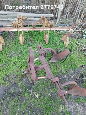 Двуредов браздите за малък трактор, снимка 2 - Селскостопанска техника - 53344220