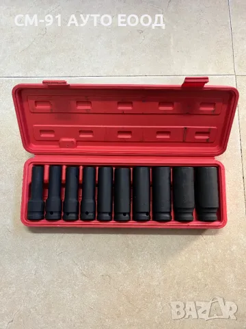 Ударни вложки дълбоки 10части 