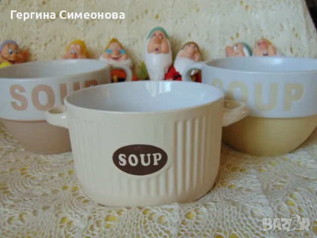 Три купи за супа, снимка 6 - Чинии - 49130820