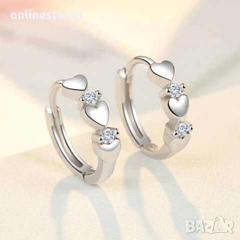 Сребърни обеци 925 - Афродита BX529