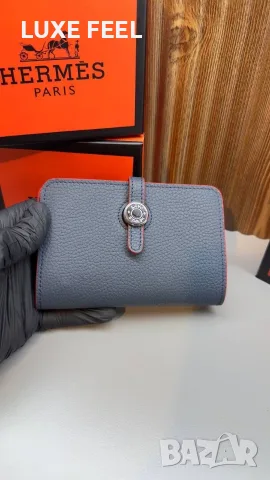 Hermes ⚜️ Естествена Кожа ⚜️ Дамски Протмонета , снимка 8 - Портфейли, портмонета - 55709491