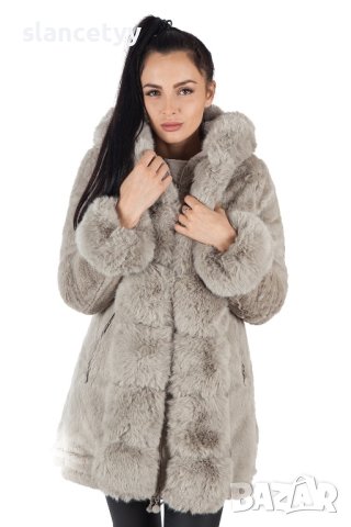 Двулицево яке/парка в бежов цвят, снимка 8 - Якета - 44445539