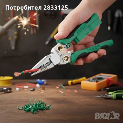 Многофункционални клещи за оголване на проводници, снимка 10 - Други - 53659199