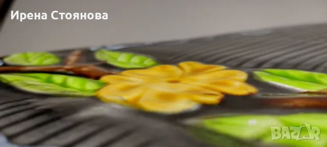 Винтидж керамично плато за сервиране или декорация Vallauris, Франция, около 1960-1960 г., снимка 8 - Чинии - 48079415