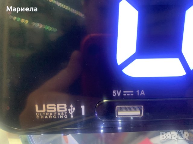 Часовник с Големи Цифри / Електронен Часовник с USB за Зареждане, снимка 3 - Друга електроника - 44387723