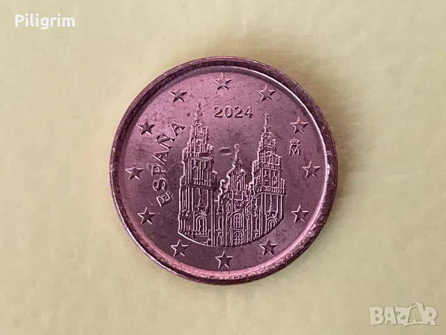 Испания 1 евроцент 2024 г.