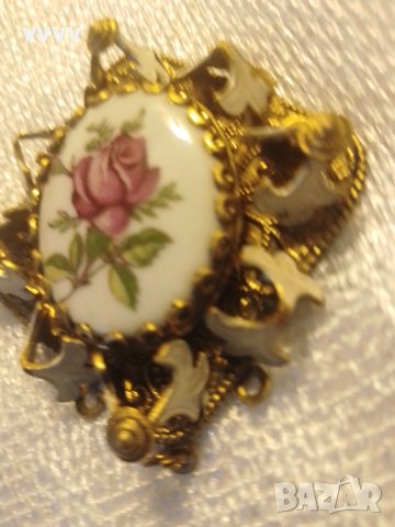Стар ретро порцеланов медальон висулка , снимка 8 - Антикварни и старинни предмети - 41338824