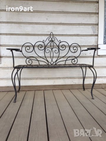 маси , пейки и столове от ковано желязо, снимка 9 - Други - 40346079
