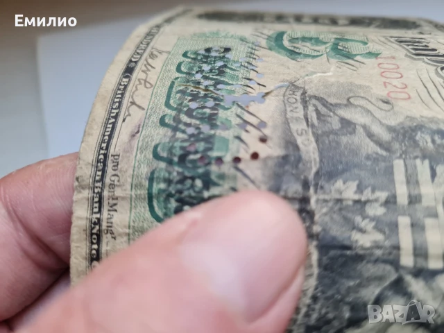 РЯДКА. КАНАДА. 100 ДОЛАРА ОТ 1917 год.  , снимка 7 - Нумизматика и бонистика - 50918943