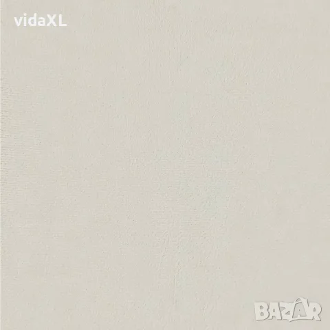 vidaXL Стол за релакс с табуретка, кремавобял, кадифе, снимка 10 - Столове - 56146917