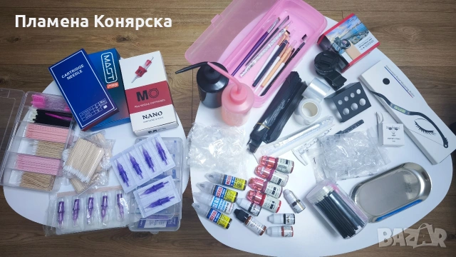 Различни материали за перманентен грим