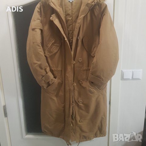 NAF NAF original зимно яке парка манто/3/4 пухена подплата , снимка 7 - Палта, манта - 38926732