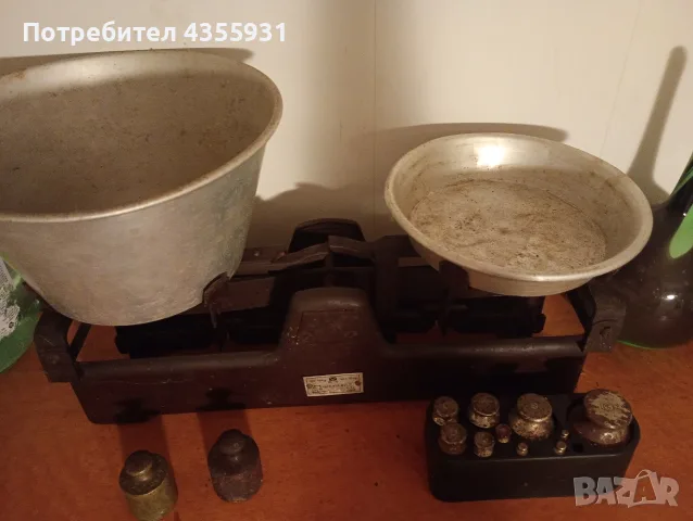стар кантар с теглилки 