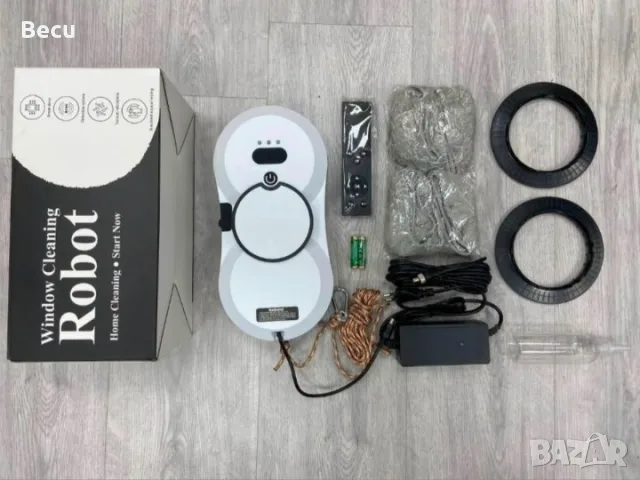 Интелигентен робот за прозорци W15S – автоматично пръскане и мощно засмукване 2800 Pa FS-24543, снимка 3 - Прахосмукачки - 55833747
