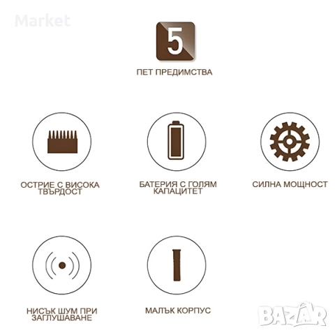 Електрически тример с T-острие GRITSY, снимка 13 - Машинки за подстригване - 52772868