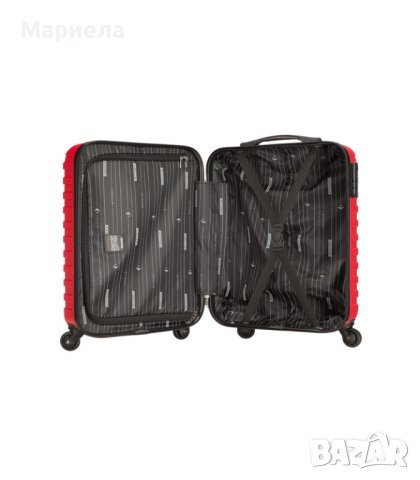 Куфар за ръчен багаж Wittchen червен , Здрав куфар за кабинен багаж със заключване, снимка 4 - Куфари - 41412304