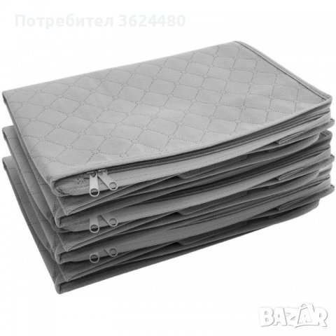 Сив органайзер с прозрачна част за съхранение на дрехи 3284, снимка 6 - Други стоки за дома - 39989054