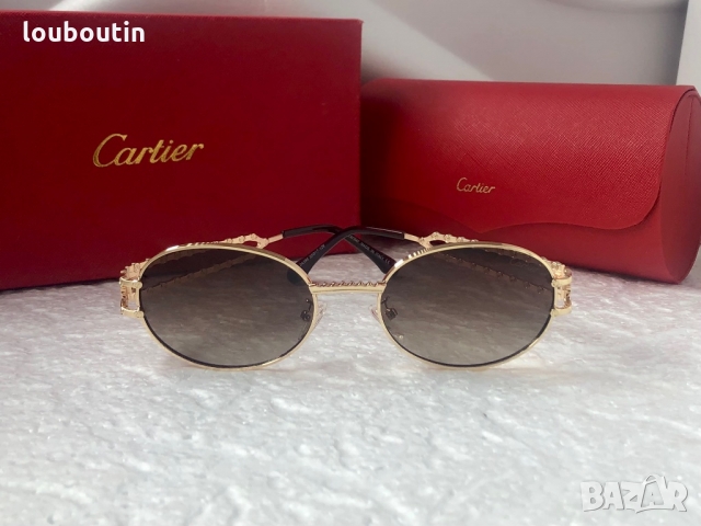 Cartier 2022 унисекс слънчеви очила елипса дамски мъжки, снимка 6 - Слънчеви и диоптрични очила - 36106871