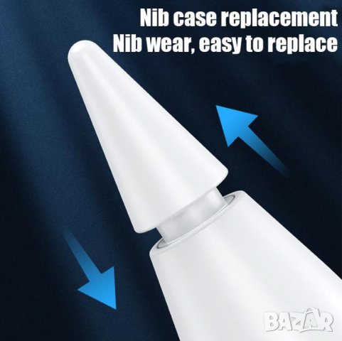 Дигитална Писалка Apple Pencil 2 Magnetic Stylus Pen Съвместима с iPad 2018-2023г Всички Нови Модели, снимка 5 - Таблети - 41287360