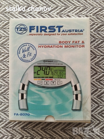 Уред за измерване на телесни мазнини и хидратация