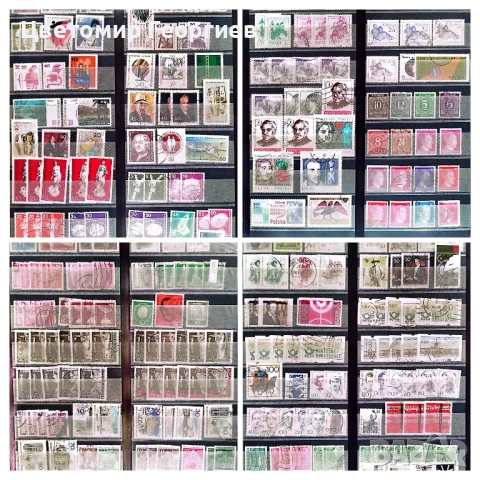 Класьор с марки 1700 бр. К.3, снимка 14 - Филателия - 51416379