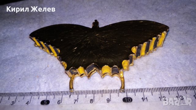 ГОЛЯМА ЕМАЙЛИРАНА ПОЗЛАТЕНА ДЕКОРАТИВНА АРТ ПЕПЕРУДА с КРИСТАЛЧЕТА 33994, снимка 10 - Декорация за дома - 38927917