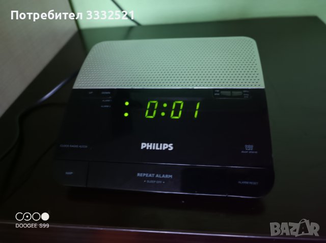 Радио часовник Phillips , снимка 1 - Радиокасетофони, транзистори - 41227887
