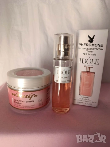 Промо комплект 75-парфюм тестер Lancome Idole+избелващ крем