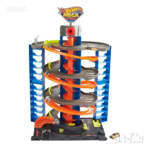 Hot Wheels City Мега гараж - Mattel S_1232087, снимка 2 - Коли, камиони, мотори, писти - 47975521