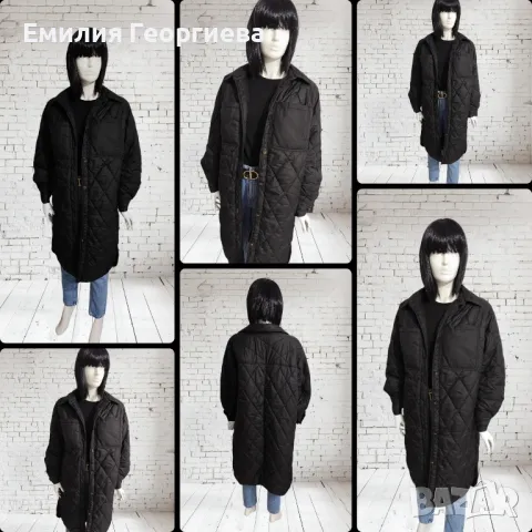 Дълго черно яке H&M