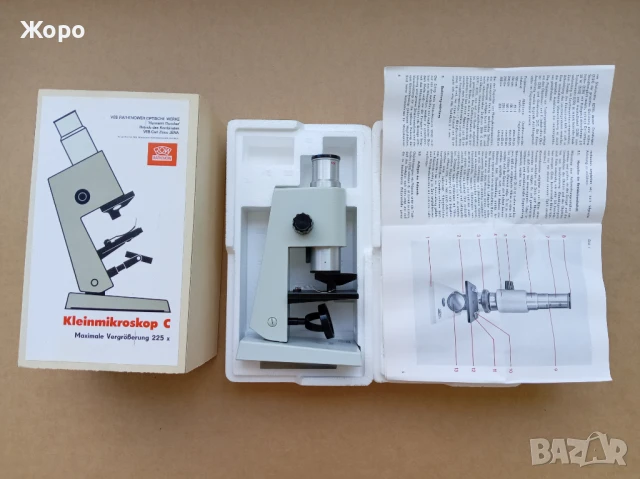 Микроскоп на Carl Zeiss DDR, снимка 5 - Медицинска апаратура - 51229046