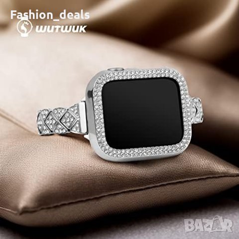 Нова Елегантна тънка каишка съвместима часовник Apple Watch с калъф 38 мм, снимка 6 - Смарт гривни - 41796349