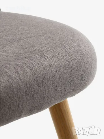 Кухненски стол KOKKEDAL сив/цвят дъб, снимка 4 - Столове - 49872197