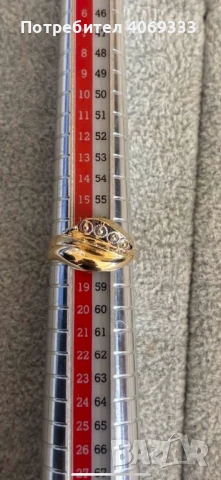 Нов златен пръстен 14к 2.19гр 57л-р