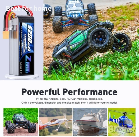 Zeee 6S Lipo Battery 5200mAh 22.2V 50C with XT90 Plug, снимка 5 - Друга електроника - 49842877