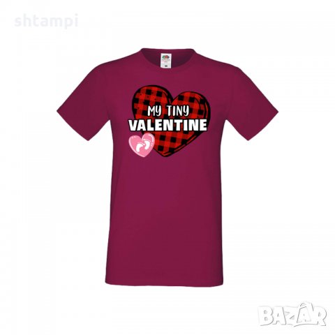 Мъжка тениска Свети Валентин My Tiny Valentine , снимка 3 - Тениски - 35712307