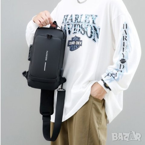 Мъжка чанта Fashion Black, снимка 6 - Чанти - 41479381