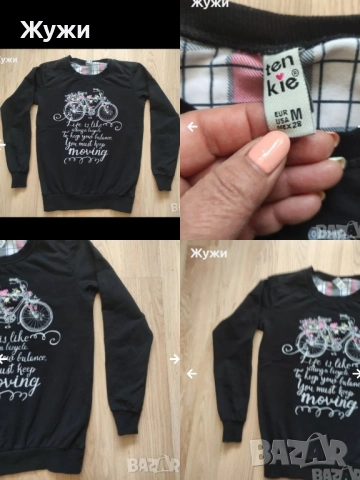 ДАМСКИ БЛУЗИ , различни модели,размер M, снимка 10 - Блузи с дълъг ръкав и пуловери - 49854552