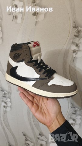 оригинални маратонки  Jordan 1 High Travis Scott x Cactus Jack  номер 43 , снимка 1 - Маратонки - 42528257