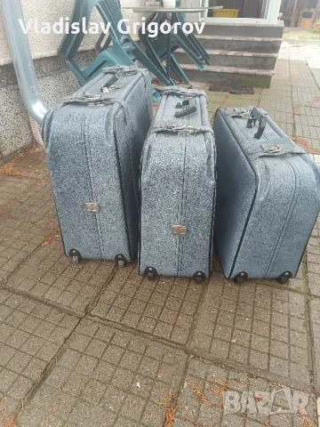 3 куфара от естествена кожа , снимка 4 - Чанти - 48453358