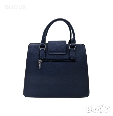 Дамска стилна чанта с метален акцент, снимка 6 - Чанти - 53217449