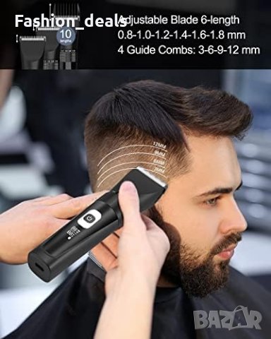 Нов Електрически тример машинка за подстригване на коса брада за мъже, снимка 6 - Друга електроника - 41459923