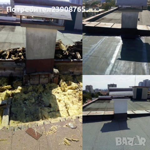 Покривни ремонти, хидроизолация и обшиване на комини , снимка 15 - Ремонти на покриви - 53421605