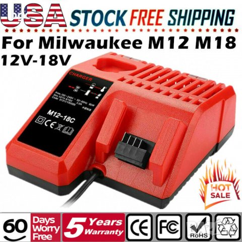 НОВИ 18V / 12V  Батерии Milwaukee M18 2.0Ah / 4Ah / 6Ah Чисто Нови, снимка 2 - Винтоверти - 39923072