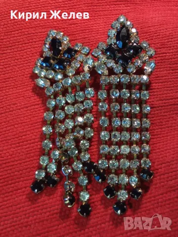 ПРЕКРАСНИ СТАРИ КРИСТАЛНИ РЕТРО КЛИПС ОБЕЦИ ФАСЕТИРАН БОХЕМСКИ КРИСТАЛ 47399, снимка 12 - Антикварни и старинни предмети - 47336265