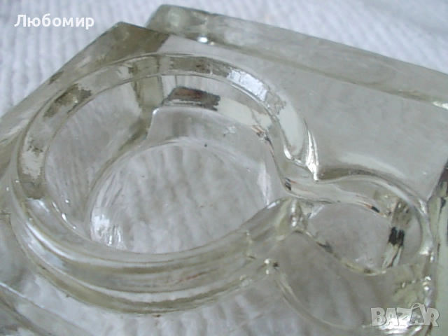 Старинна стъклена мастилница, снимка 8 - Антикварни и старинни предмети - 52288062