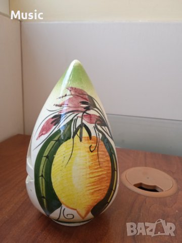 ✅Hand made керамичен свещник ръчно рисуван, снимка 7 - Други - 40198284