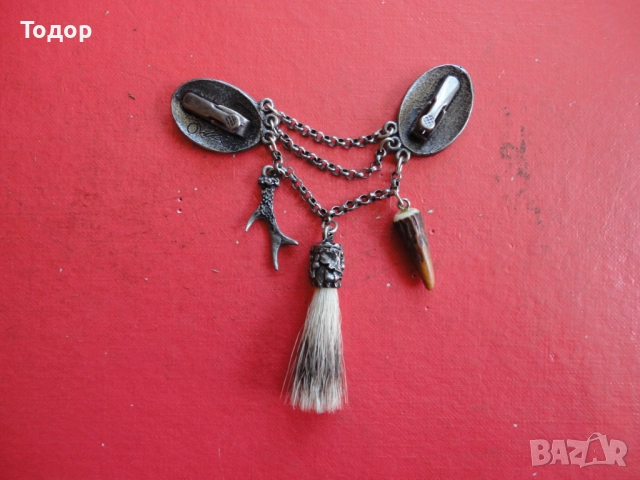 Ловен знак брошка значка , снимка 5 - Колекции - 52671794